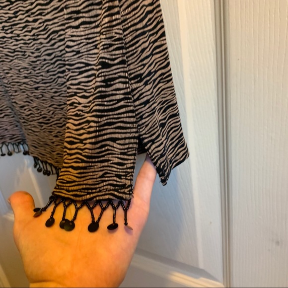 Vintage Ronni Nicole zebra beaded top - Picture 5 of 9